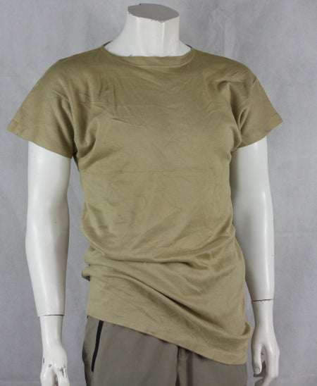 Genuine Army Surplus Italian desert Sand T-Shirt Short Sleeve Vintage