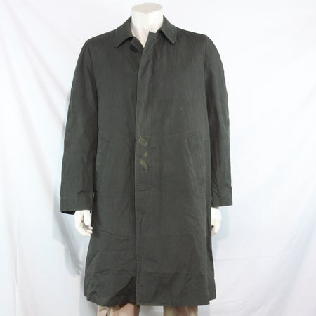 Vintage Mens Overcoat London Fog Faux Fur Lined Medium Warm Grey (4288)
