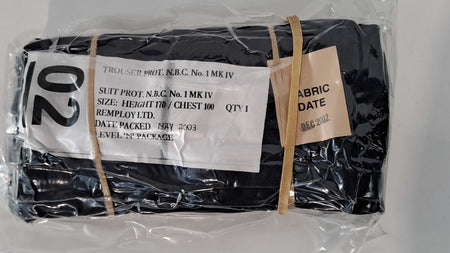 NEW Genuine Surplus Expired Date British NBC Trousers Black 100cm CHest (3021)