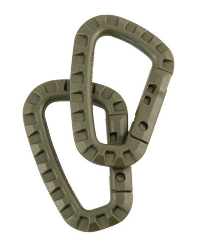 New Tactical Army Carabiners Clip Pair Military MOLLE  Forces Airsoft