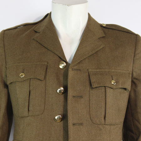 Genuine Surplus British Army Dress Uniform Jacket Tan 36" Chest Short (3589)