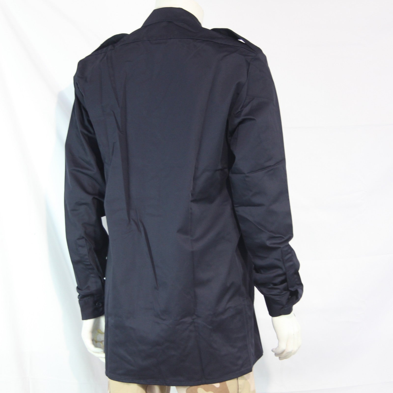 Dutch Navy Shirt Navy Blue Long Sleeve Genuine Surplus 40-42" Tall  (4221)