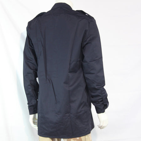 Dutch Navy Shirt Navy Blue Long Sleeve Genuine Surplus 40-42" Tall  (4221)