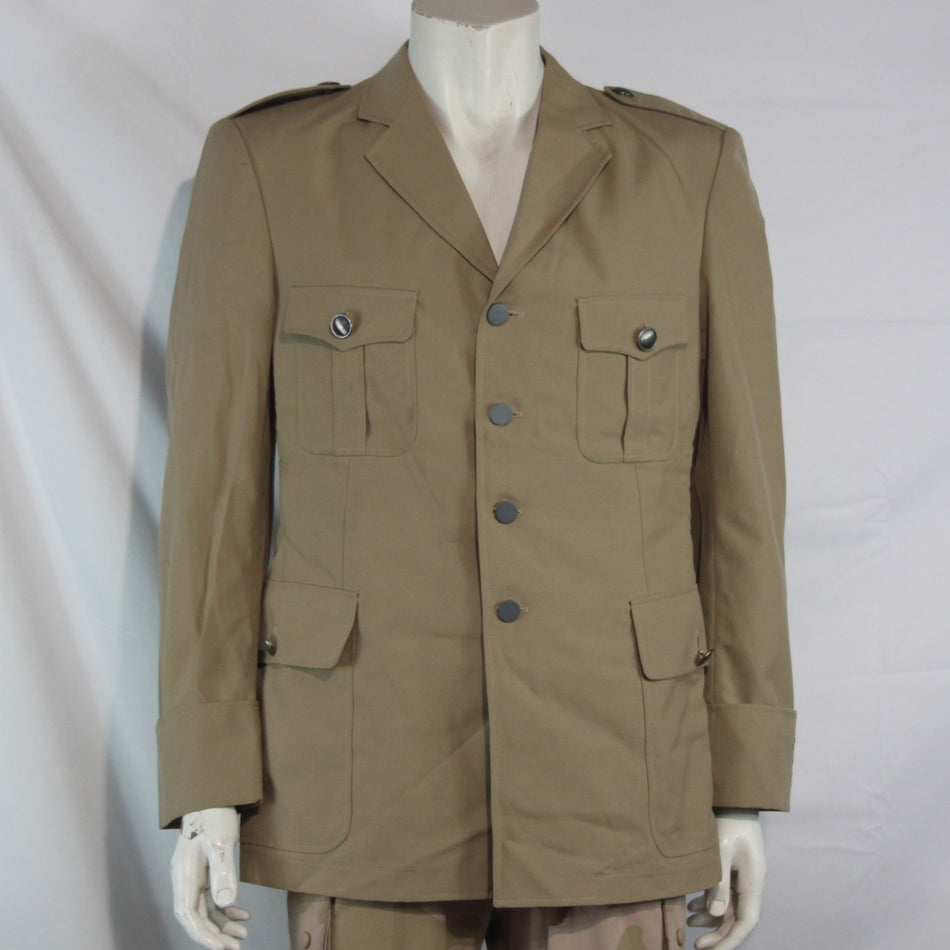 1990's French Army Dress Jacket Genuine Surplus Sand Beige Uniform (4017)