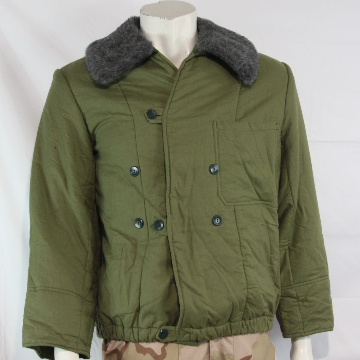 Genuine Surplus Hungarian Army Parka Jacket Liner Padded FFur Collar 36" (3745)