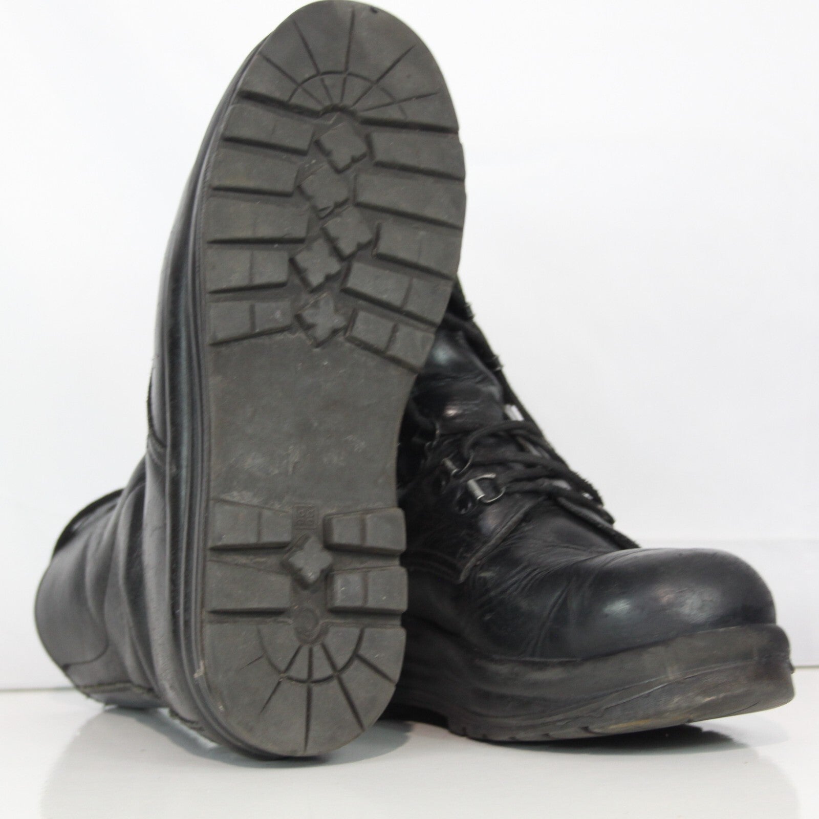 Genuine Surplus Swiss Army Black Leather Ranger Boots Grade 2 (3309)