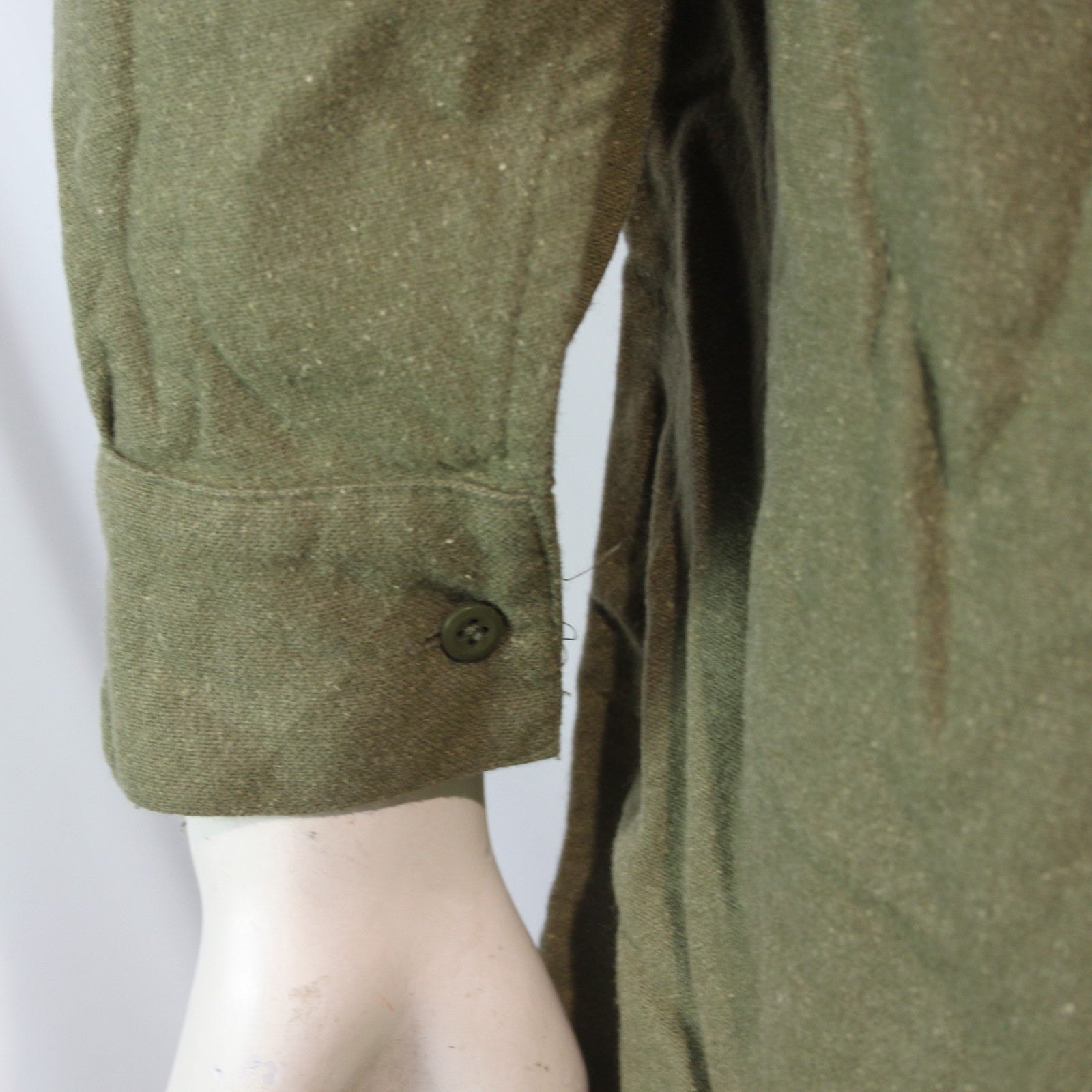 Genuine Surplus Vintage British Wool Shirt Olive (4262)