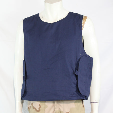 French Military Civilian Body Armour Cover Vest Blue Genuine Surplus L 3974
