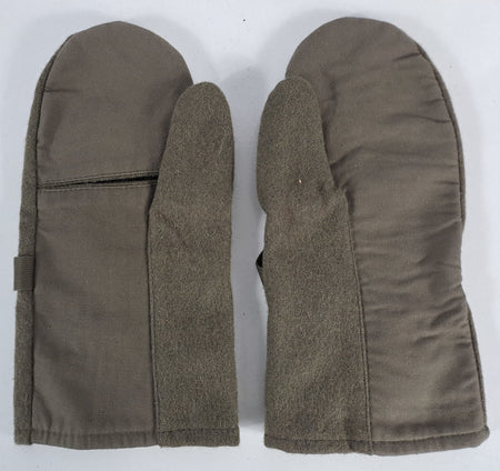 Austrian Army Wool Felt Mittens Foldback Finger Genuine Surplus (1751)