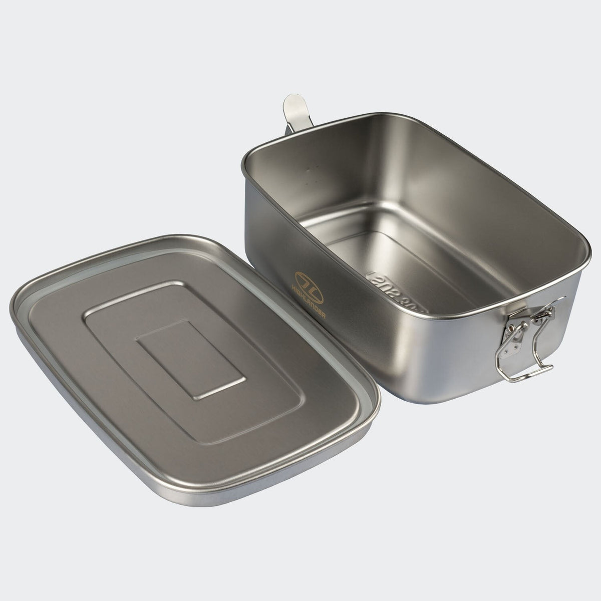 Highlander Stainless Steel Scran Box Lunch Box Tin Bento Box Metal Strong 1 Litr