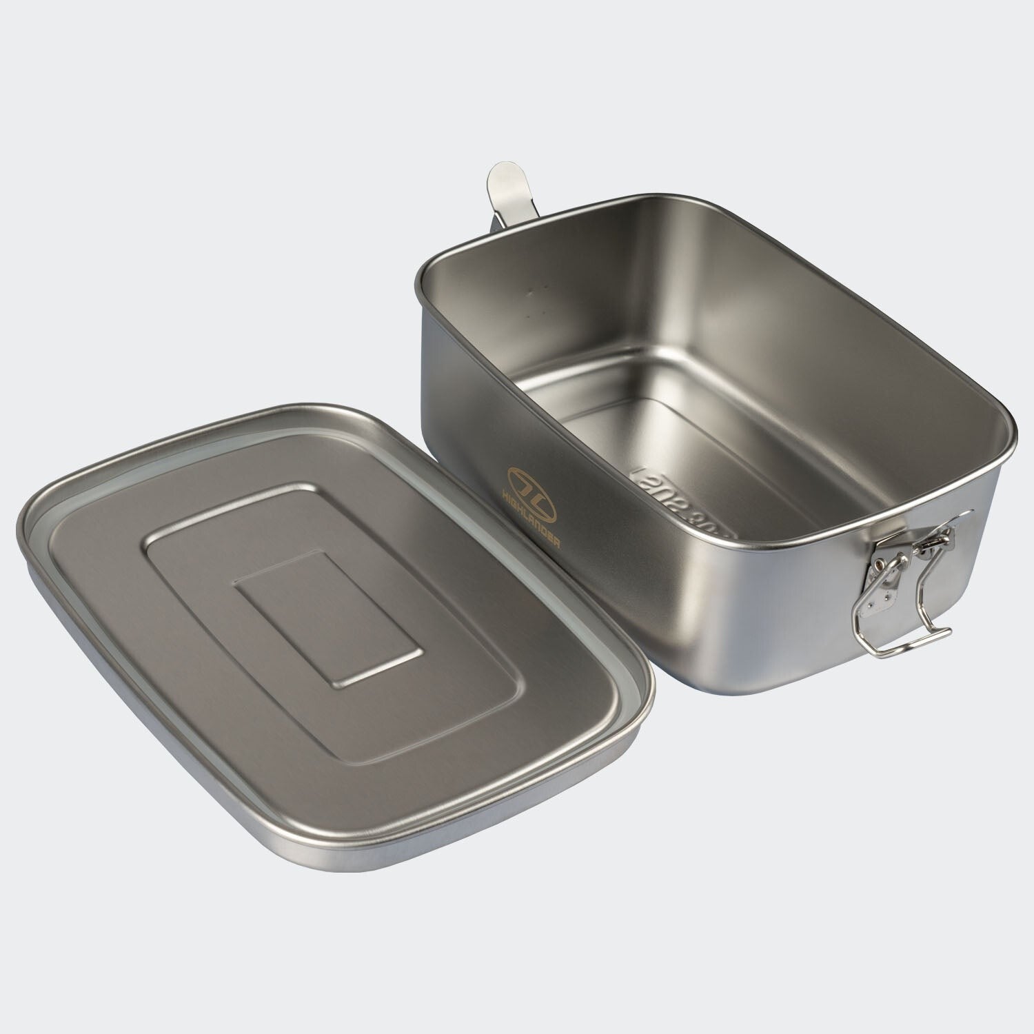 Highlander Stainless Steel Scran Box Lunch Box Tin Bento Box Metal Strong 1 Litr