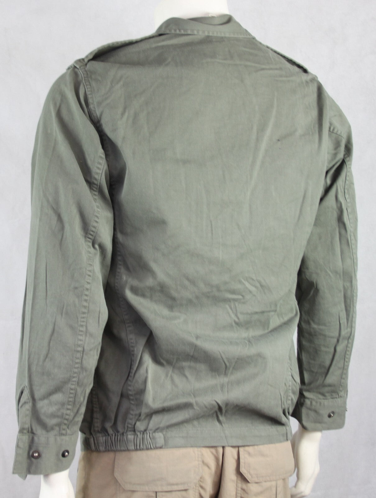 Genuine Surplus French Army F2  Vintage Combat Jacket Olive Green Canvas 3310