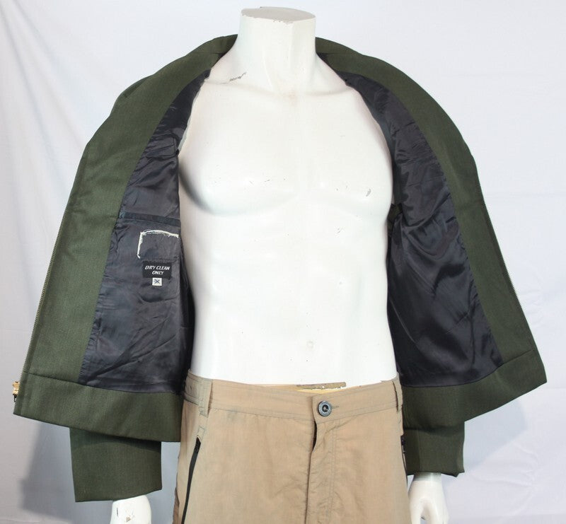 Military Style US Forces Ike Style Army Jacket Vintage Olive Short 40-42" (1559)