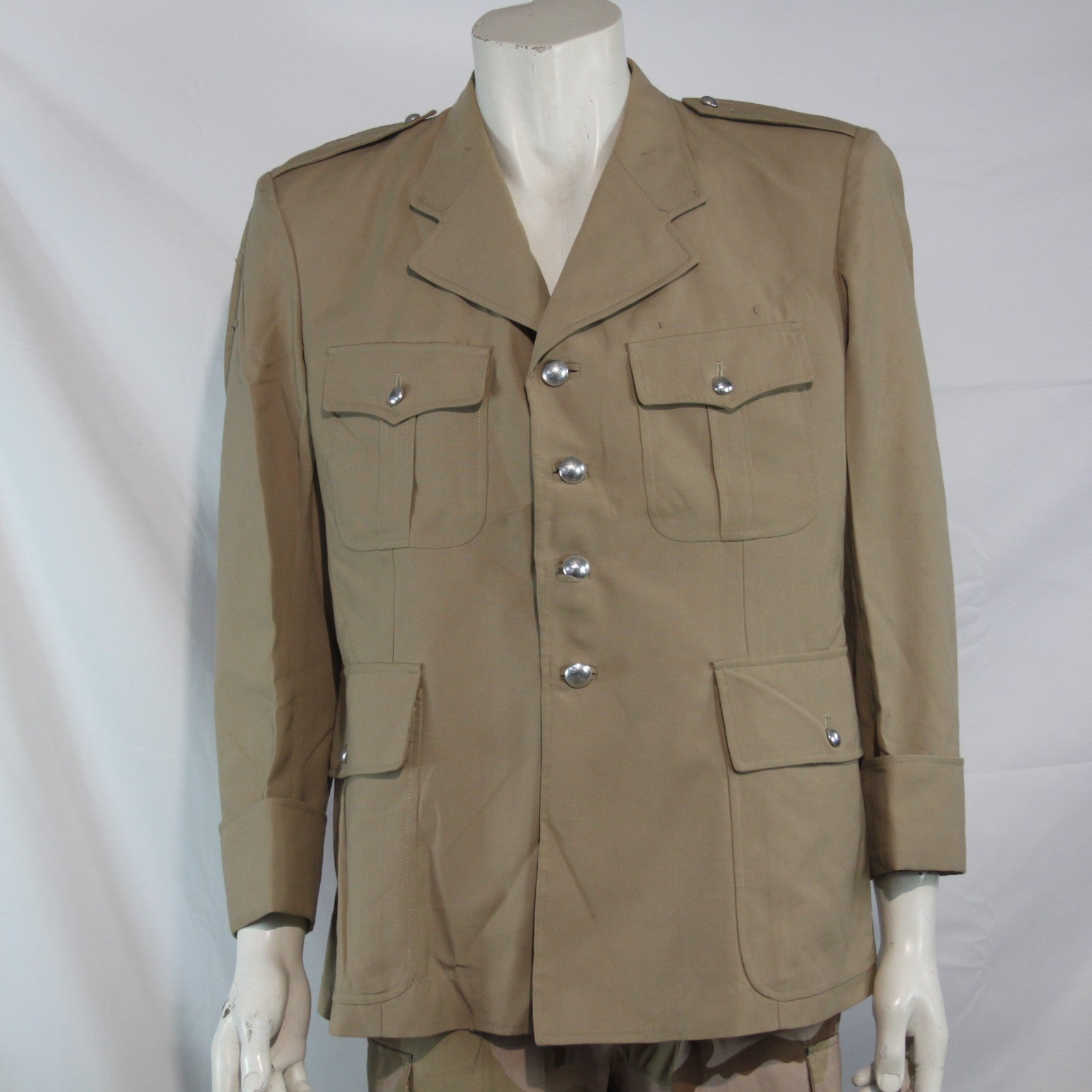 Genuine Surplus French Army Dress Jacket Uniform Smart Sand 40" Chest (3768)