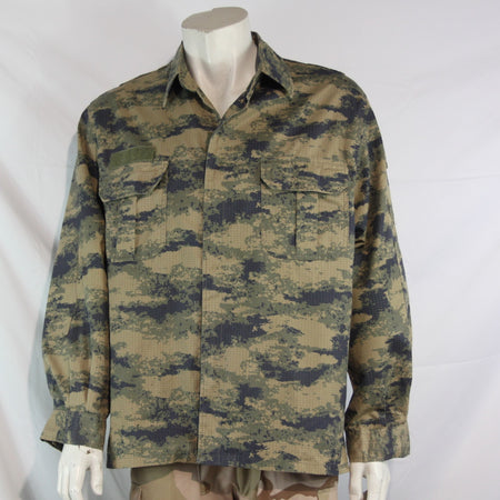 Turkish Airforce Lined Camouflage Heavyweight Shirt Genuine Surplus (4147)