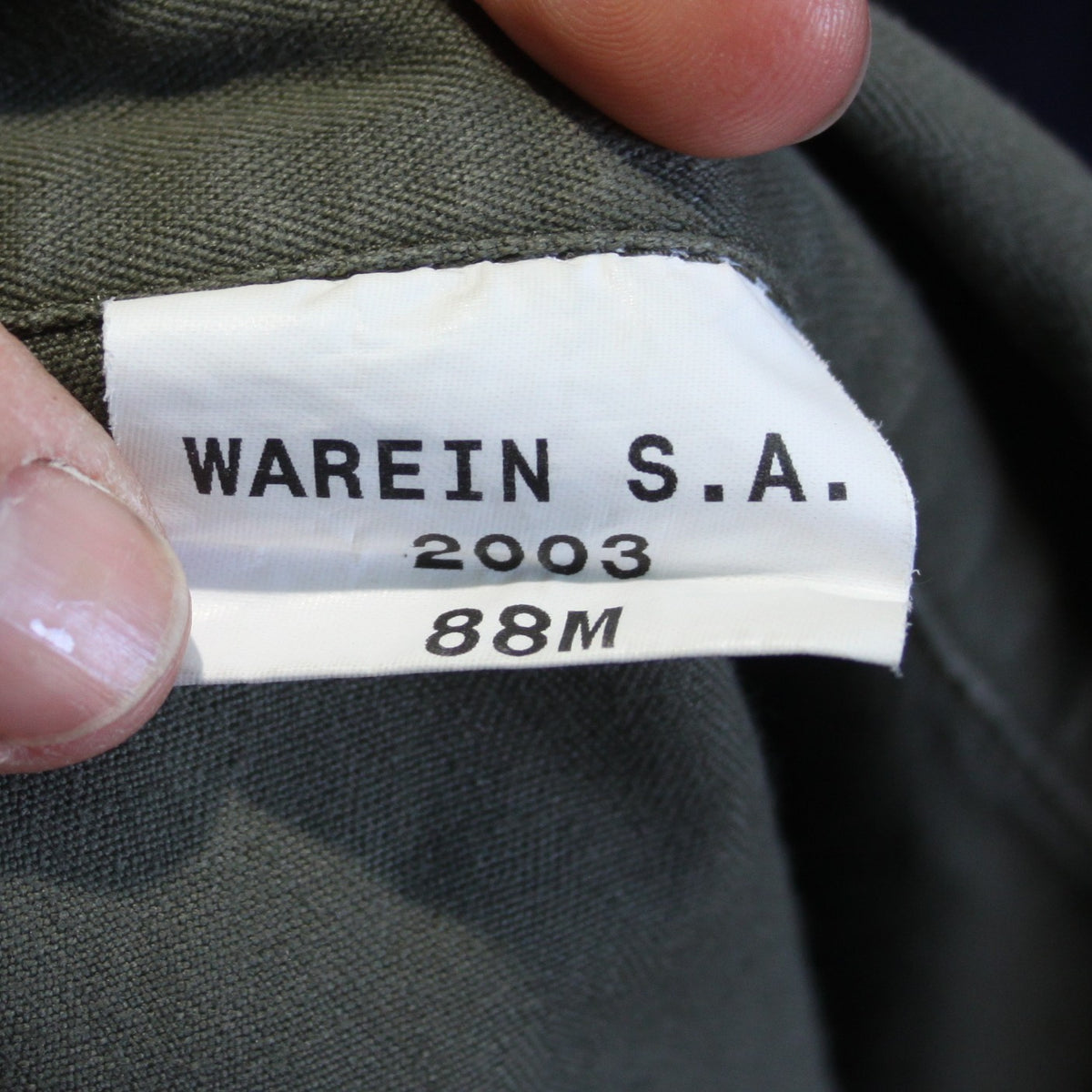French Army AFV Coverall Olive Green Genuine Surplus 36" Chest Xshort (4170)