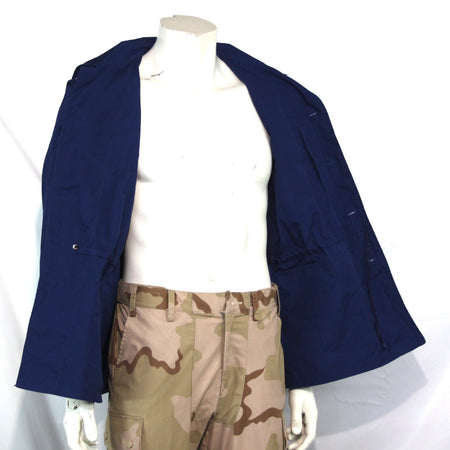 Genuine Surplus Serbian Civil Defence Military Jacket Blue Medium 40-42" (3449)