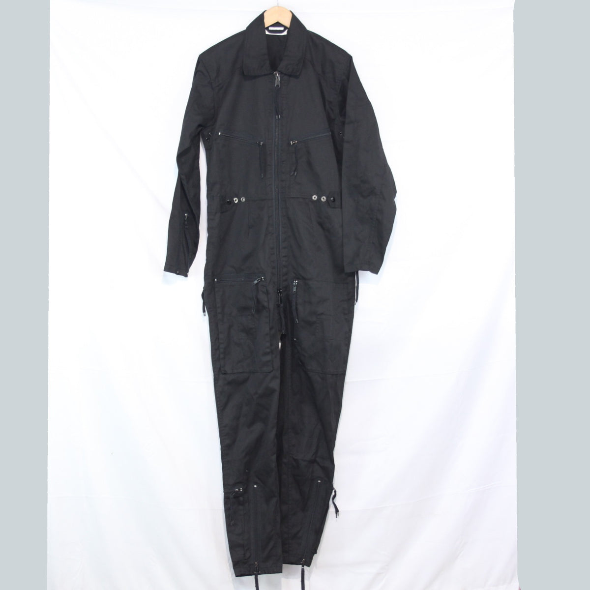 German Military Style Flight Suit Black Overall Army Airforce 38" (3380)