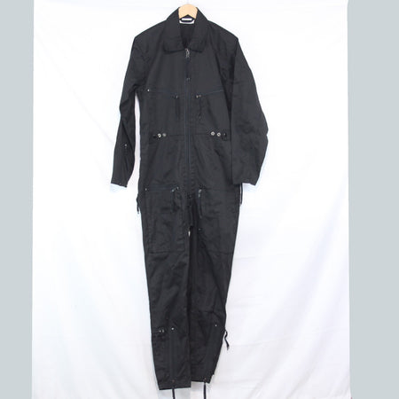 German Military Style Flight Suit Black Overall Army Airforce 38" (3380)