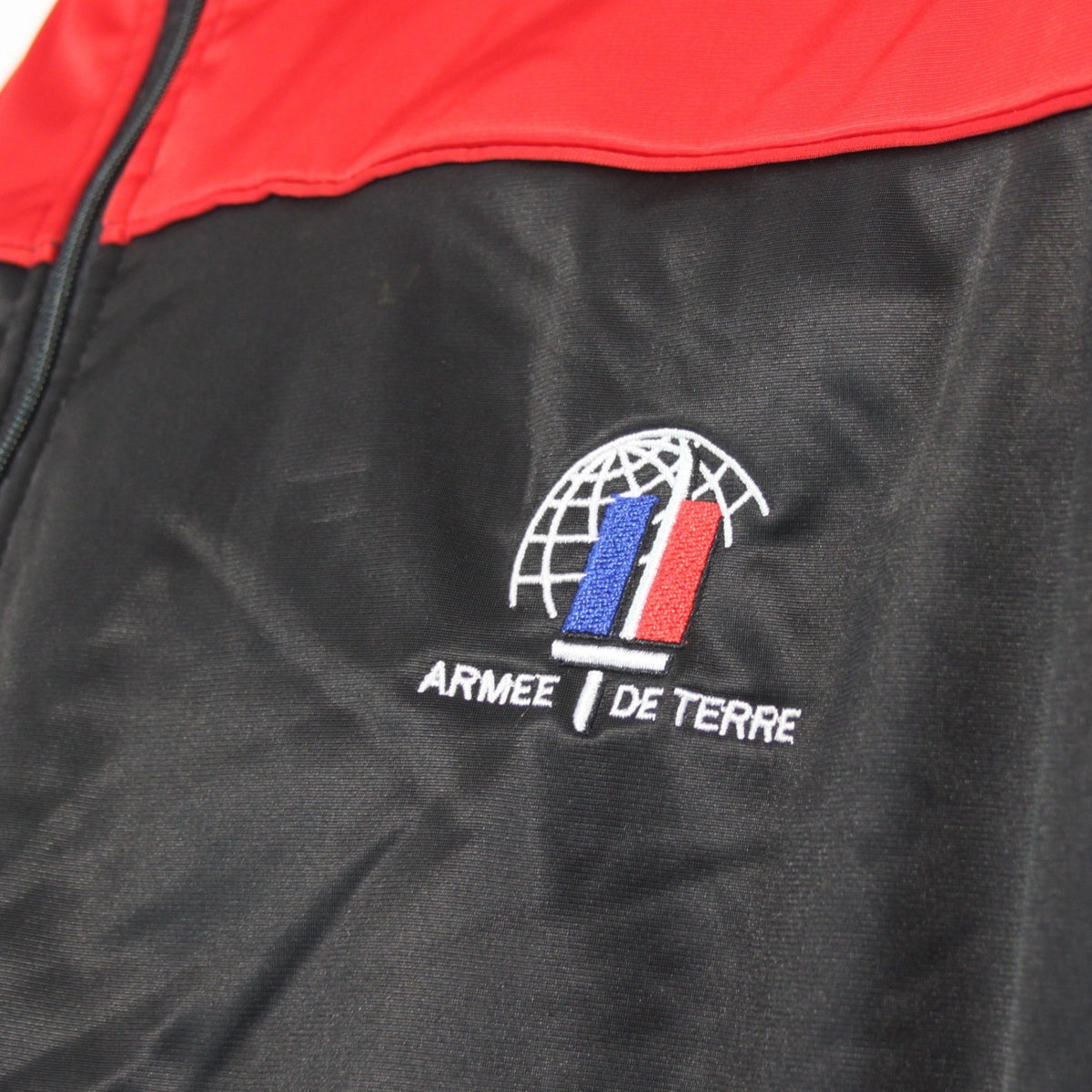 French Army Tracksuit Jacket Top Genuine Surplus Black Red  (3900)