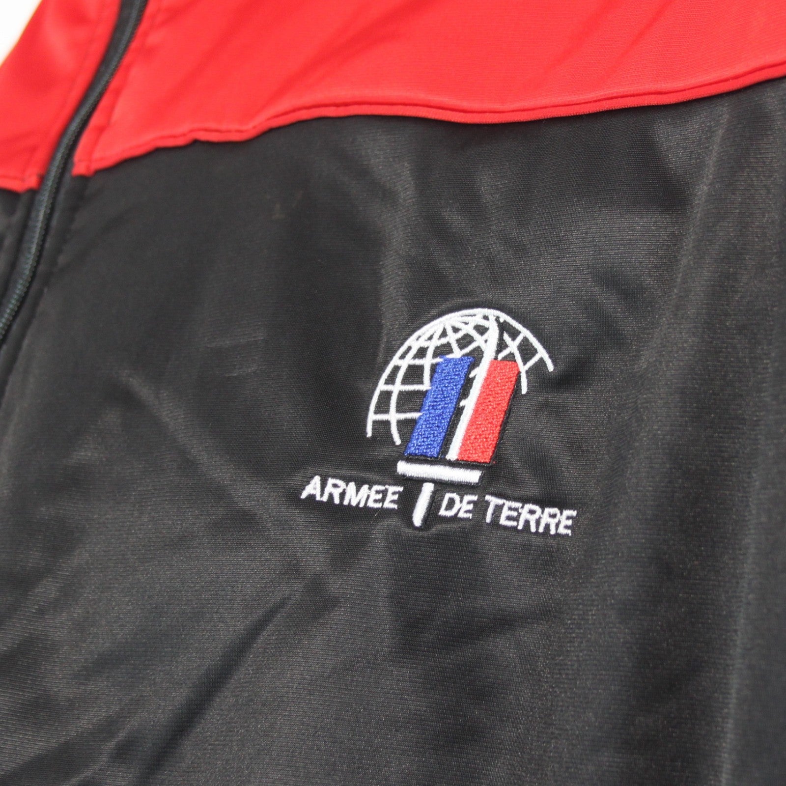 French Army Tracksuit Jacket Top Genuine Surplus Black Red  (3900)