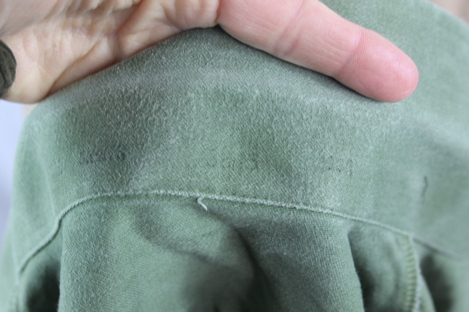 Genuine Surplus Vintage Army Cotton Working Shirt Olive Green Short Sleeve (1996