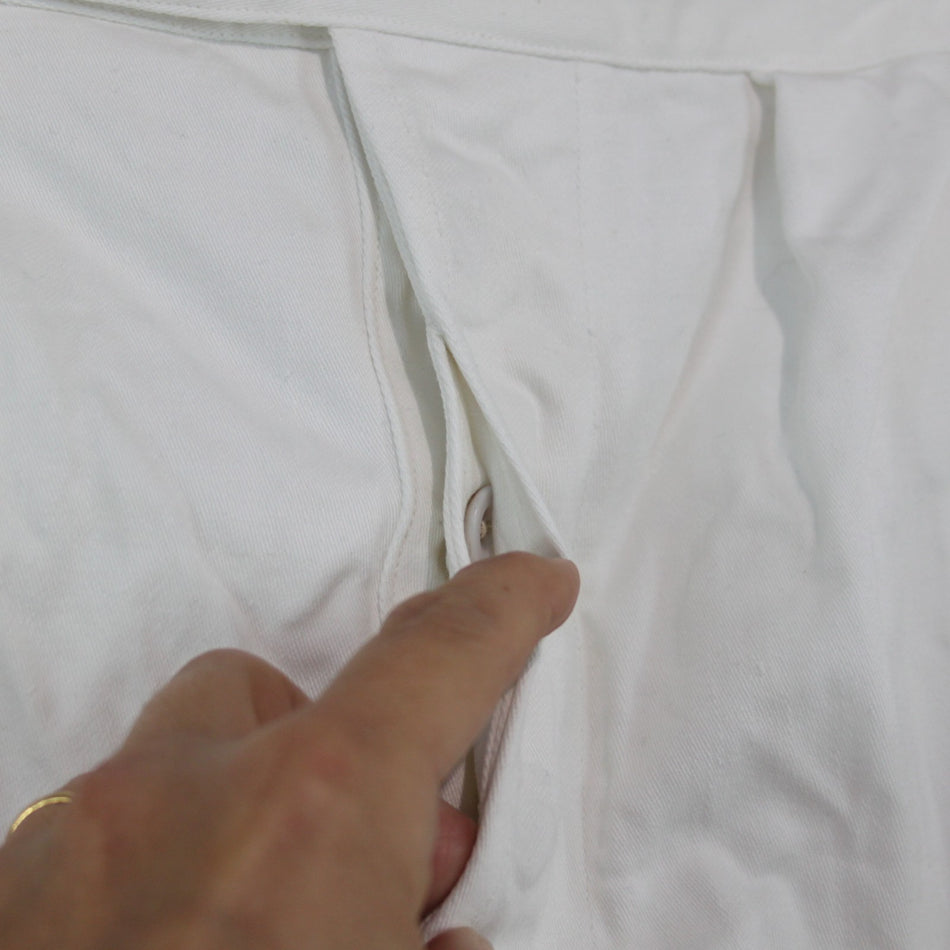 Vintage Genuine Surplus British Tropical Dress White Shorts 38" Waist  (3596)