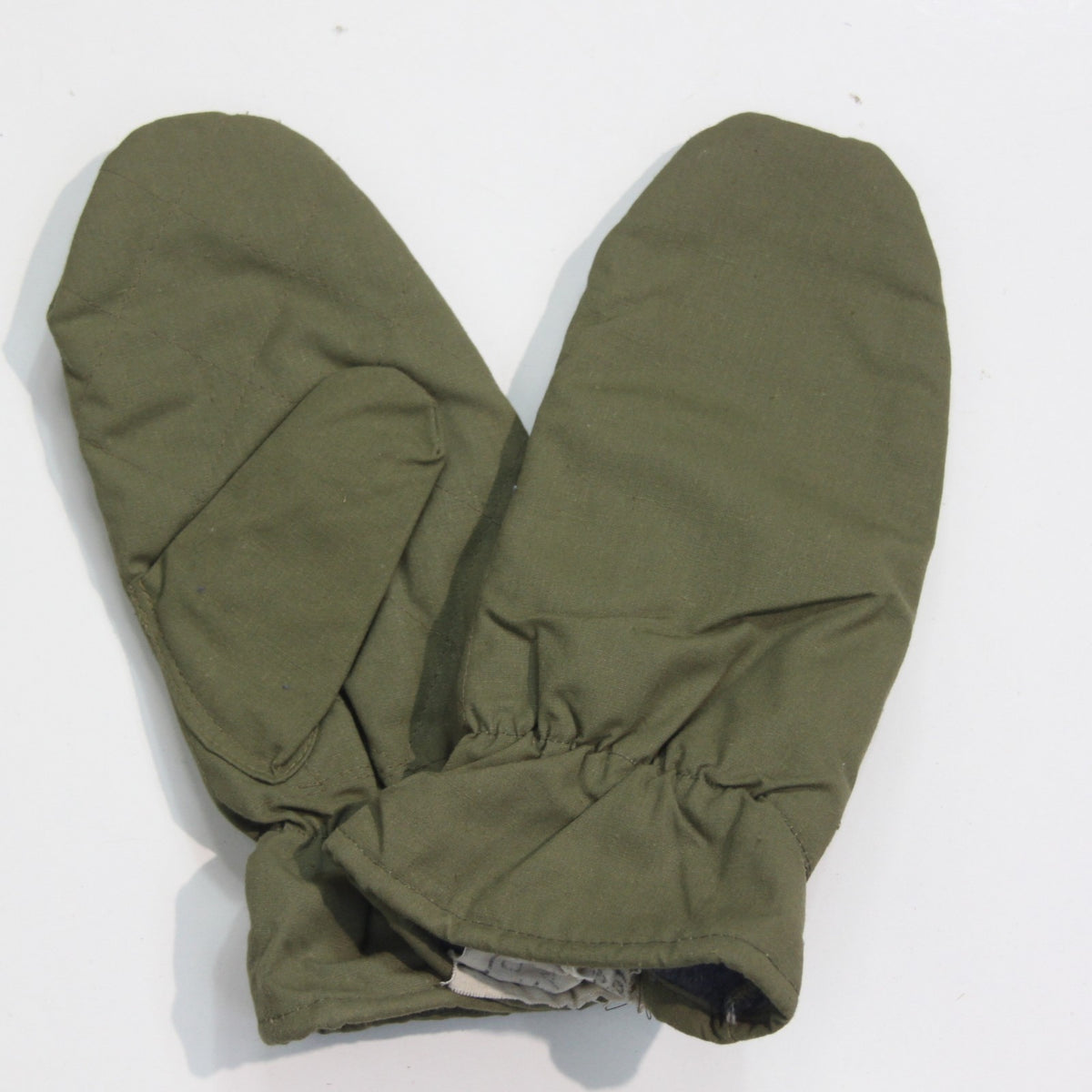 Thermal Padded Lined Romanian Army Mittens Genuine Surplus Green Large (3918)