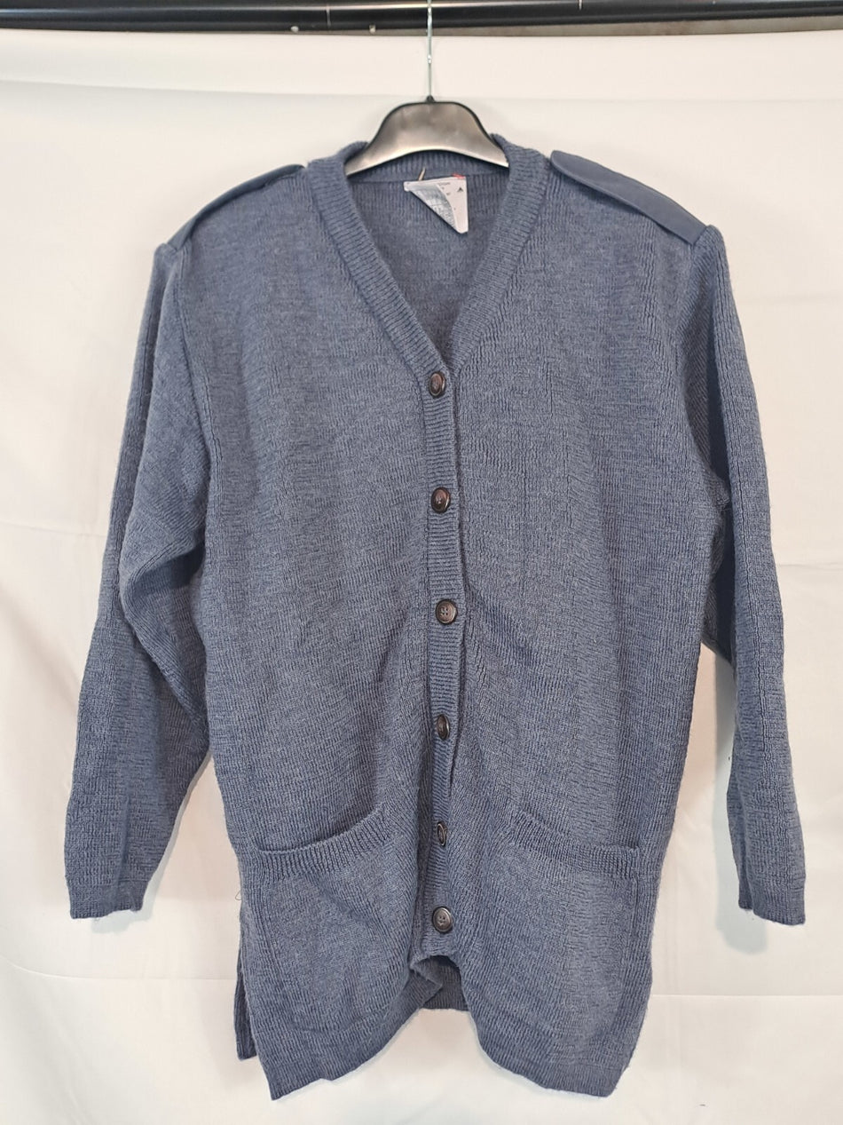 Genuine Surplus British Royal Air Force Cardigan Womens Pockets 32" (1605)