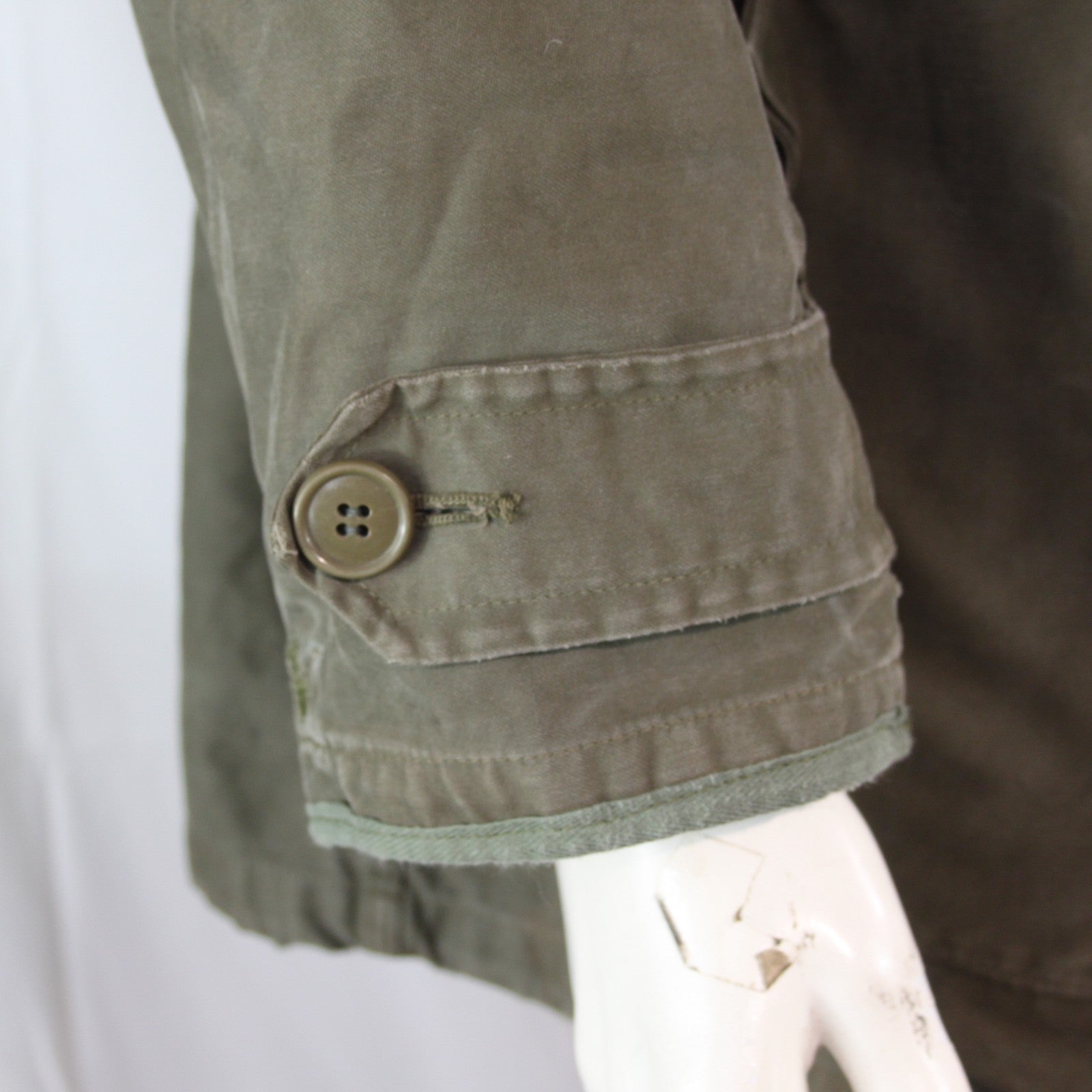 Genuine Surplus German Army Olive Canvas Parka Winter Coat Lined 40-42" (3793)