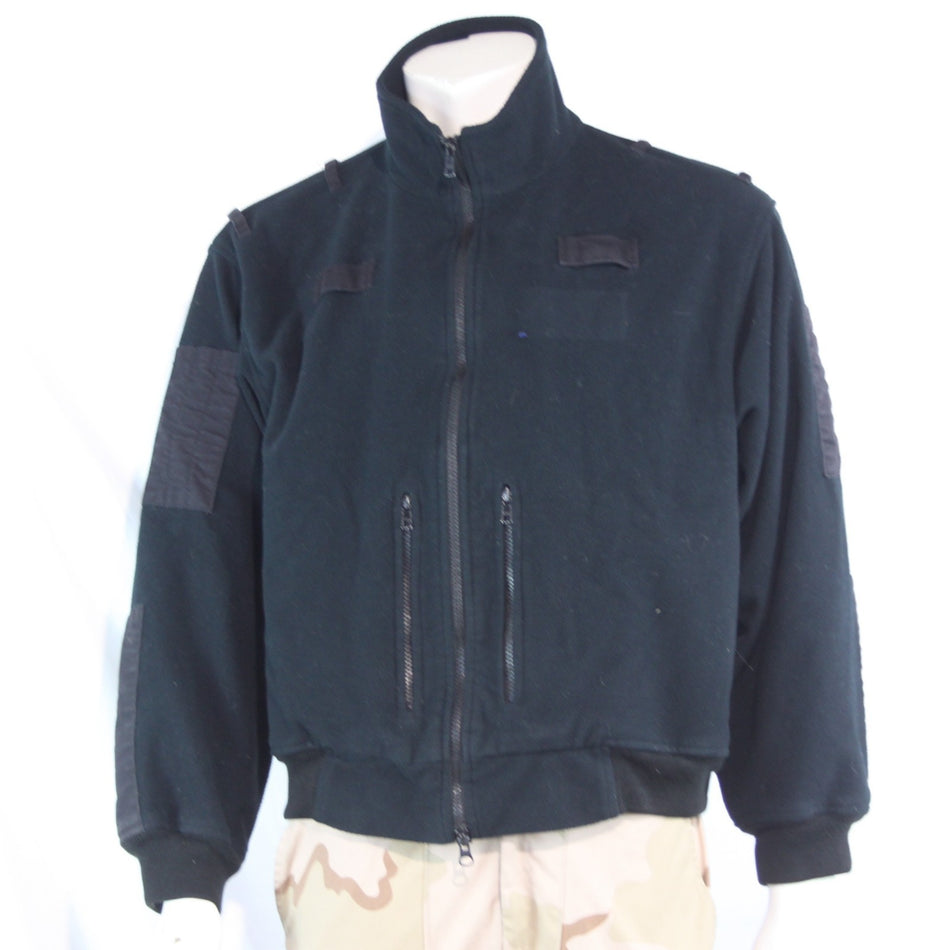 Genuine Surplus Fleece Jacket Water Resistant Black  42" Short (4123)