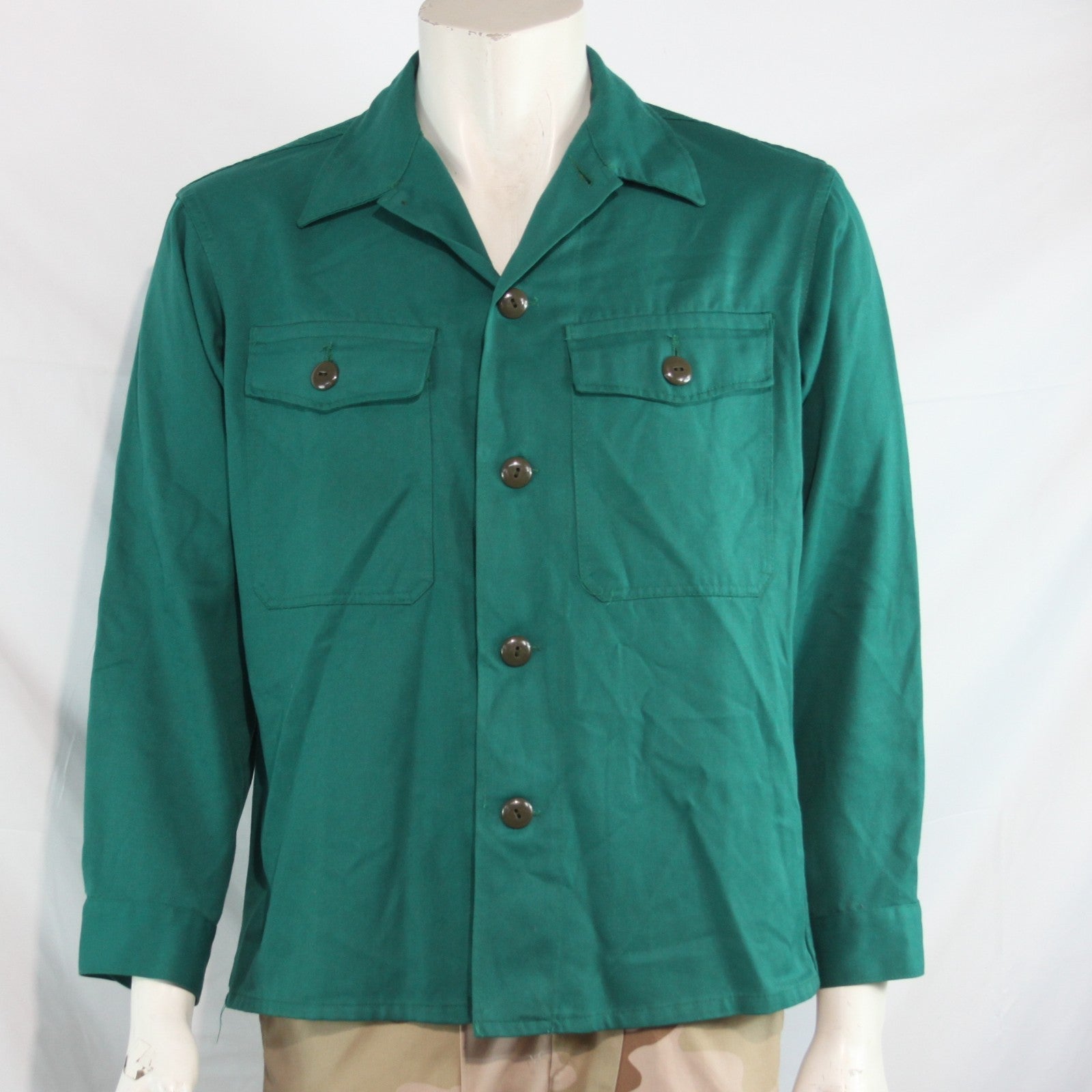 Genuine Surplus Austrian Army Emerald Green Field Shirt  (4276)