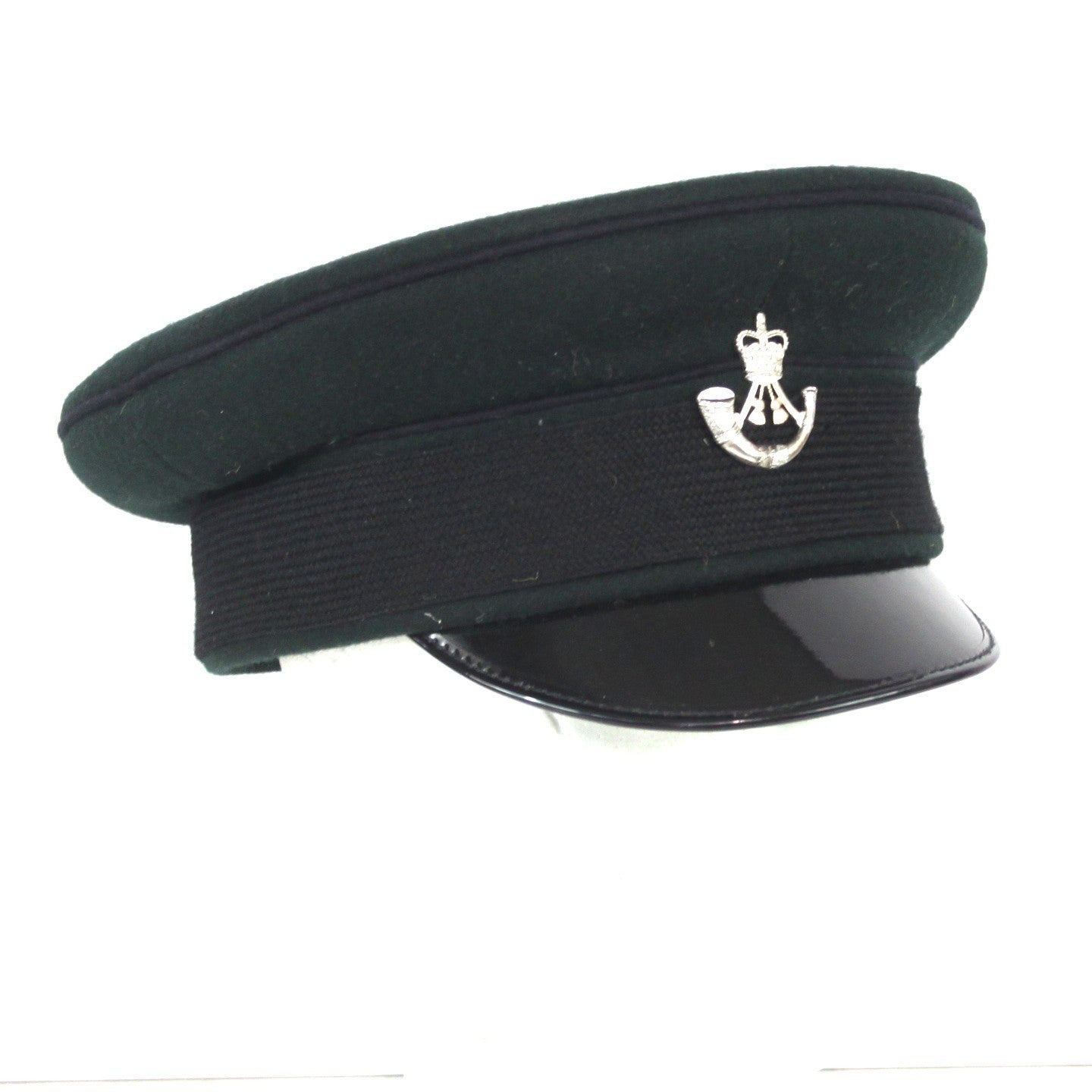 British Army Rifles Regiment Mens Dress Hat Genuine Surplus Peak Cap G1 (4450)