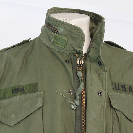 US M65 Genuine Surplus Army Jacket Olive Green Canvas Parka Medium 37-41" (3876)