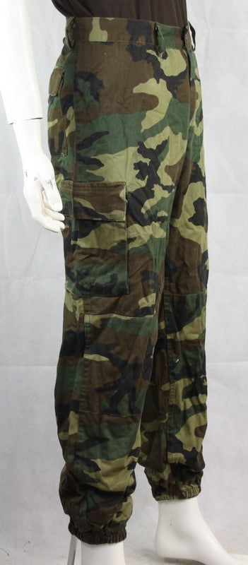 Genuine Surplus Italian Army Woodland Camo Combat Trousers 38" Waist