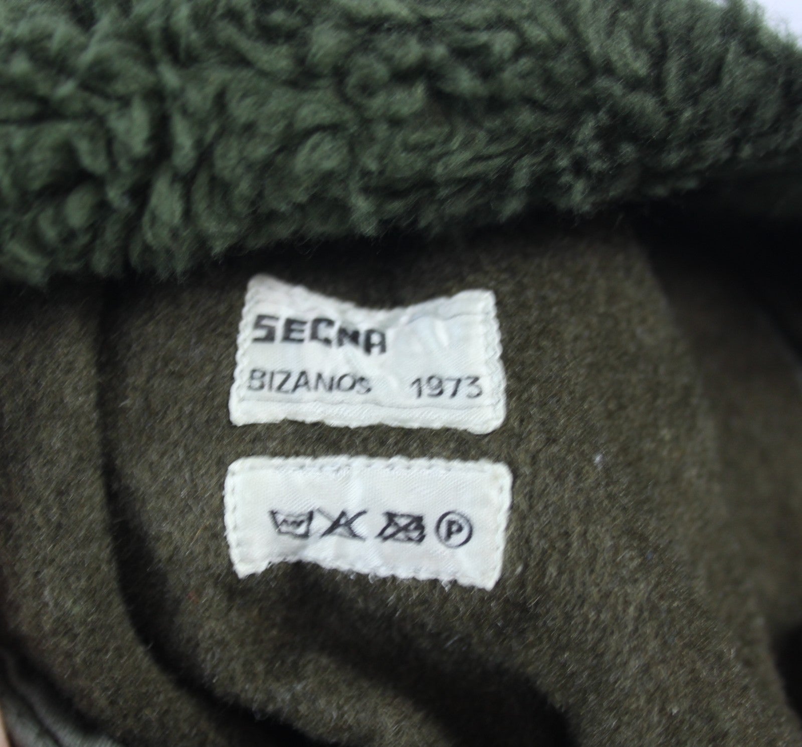 Vintage French Army Winter Hat Cap Genuine Surplus Fur-lined Olive Green 1031