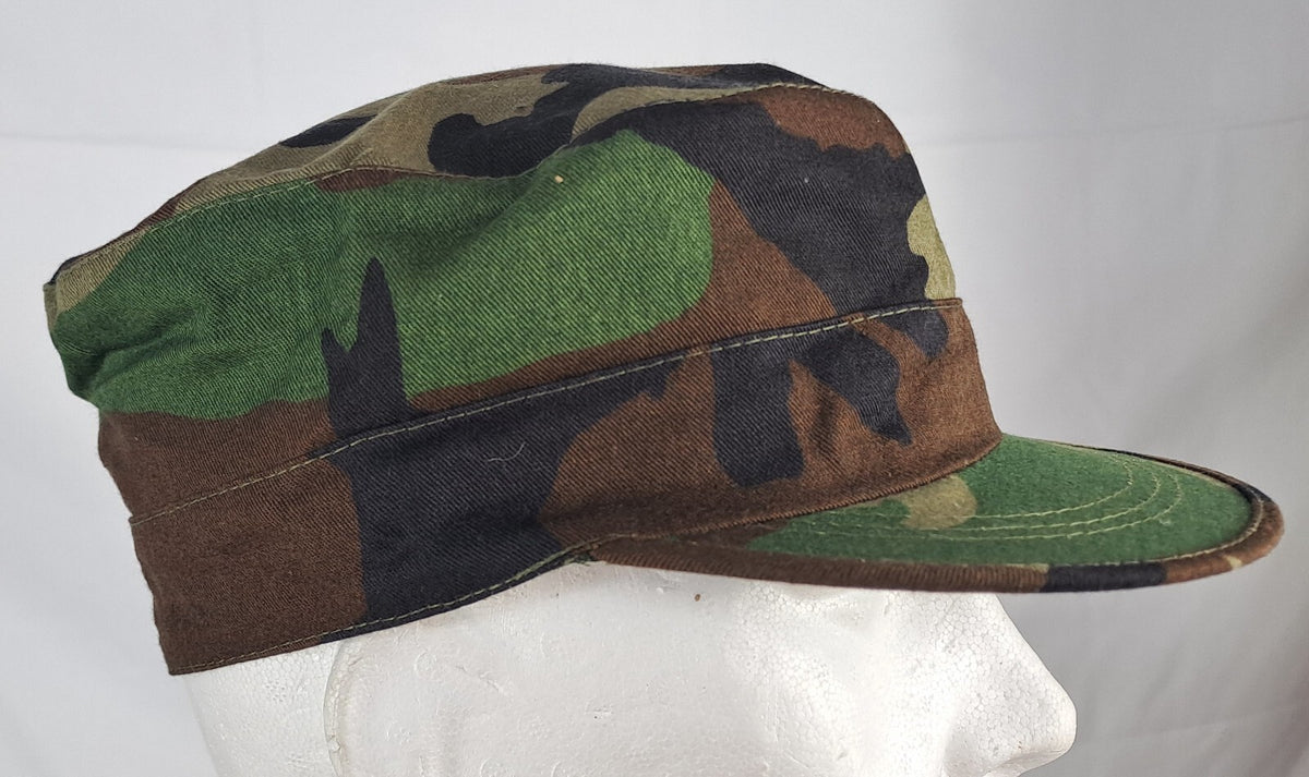 Genuine Surplus US Forces Army Woodland BDU Camouflage Peak Hat Field Cap