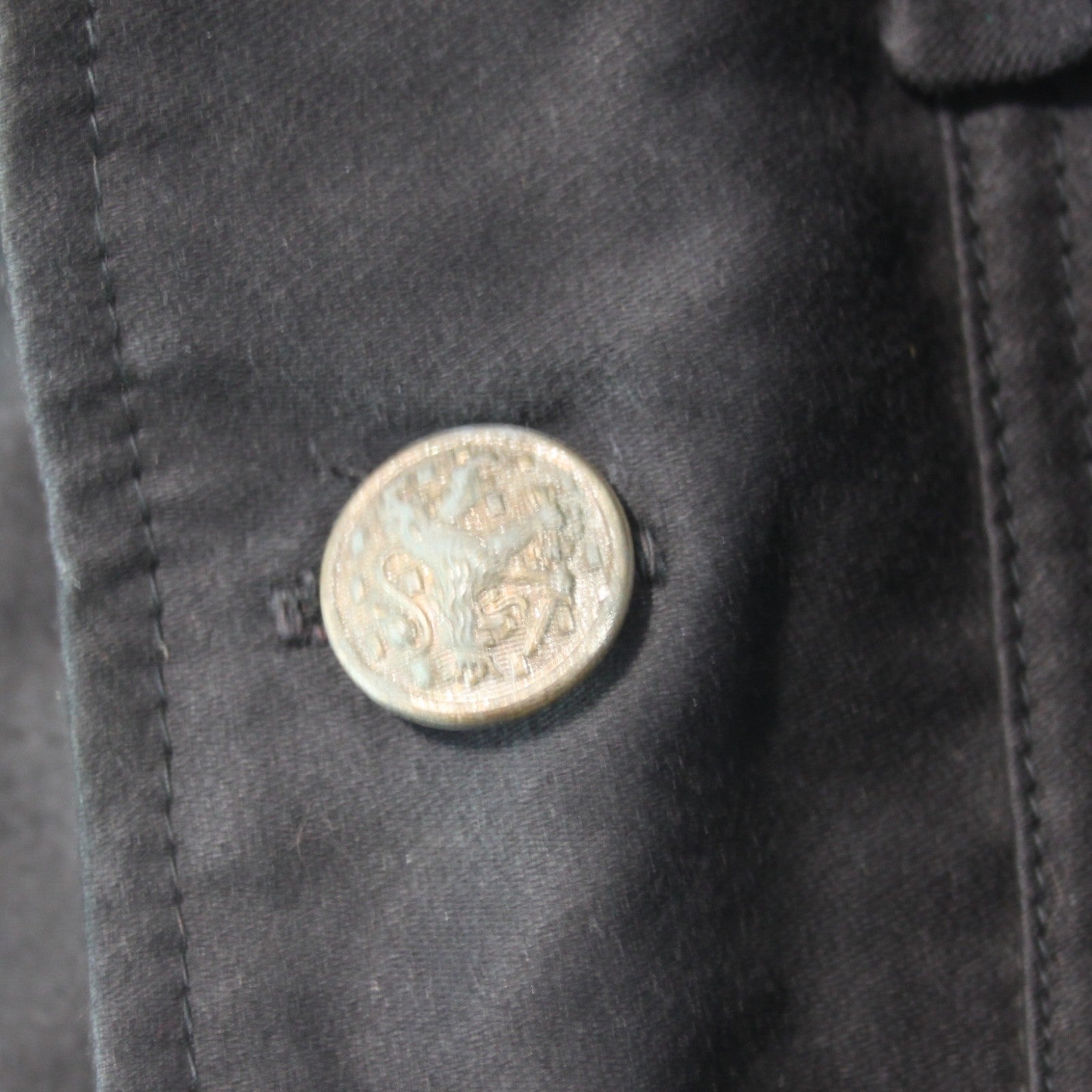Vintage Dutch Coverall Black 40-42" Chest Genuine Surplus Belted (4169)