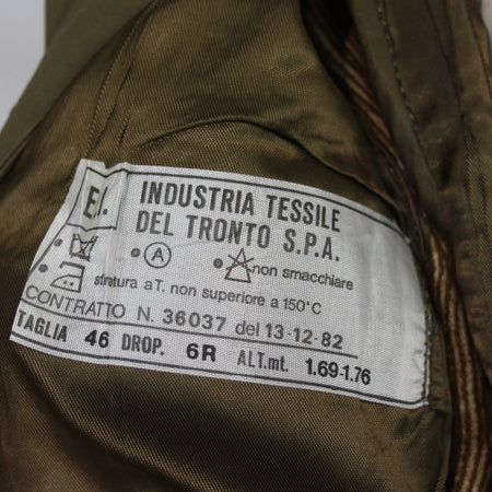 Genuine Surplus Spanish Army Faux Fur Lined Overcoat Khaki 36" (3344)