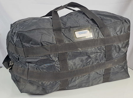 French Military College Holdall Black Duffle Bag Zipped Genuine Surplus (1637)