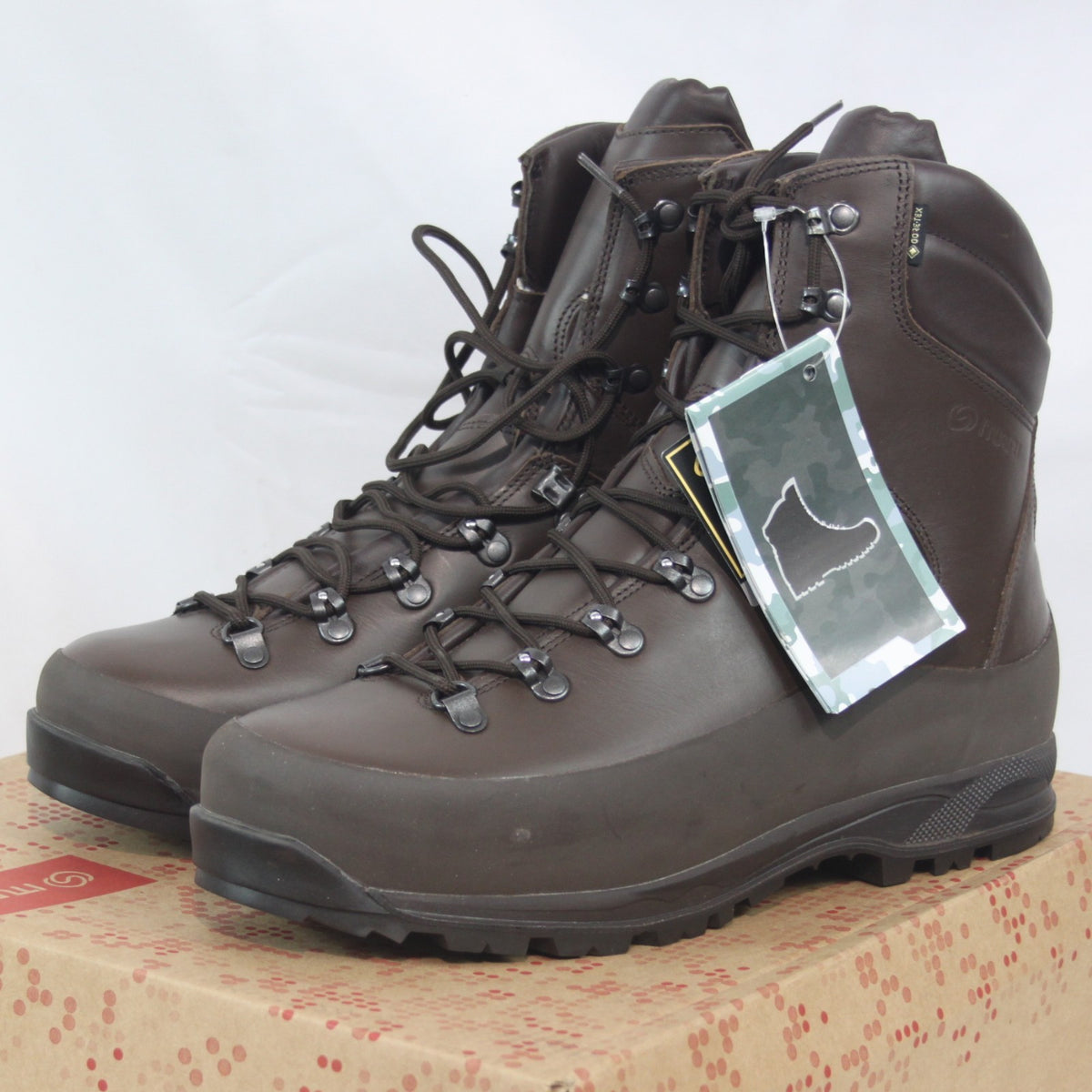Iturri Cold Wet Weather Army Boot Mens Brown Leather Gore-tex Lined 12L (4024)
