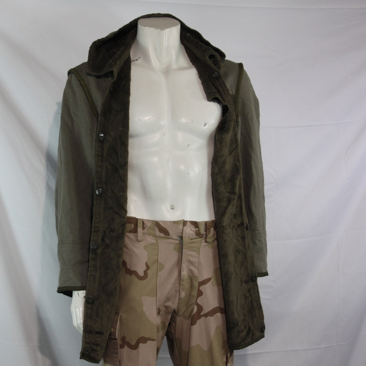 Genuine Surplus German Army Parka Liner Military Thermal Warm Faux Fur (3717)