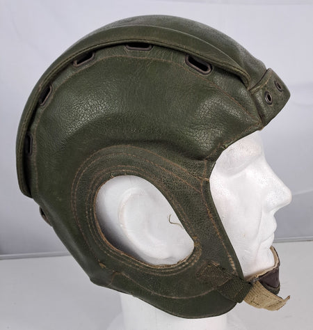 Genuine Surplus French Army Tank Helmet Padded Leather Flexible (1739)