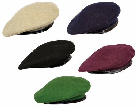 Highlander Military Style Beret Army RAF Marines Navy Black Blue Green Maroon