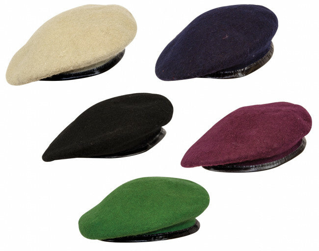 Highlander Military Style Beret Army RAF Marines Navy Black Blue Green Maroon