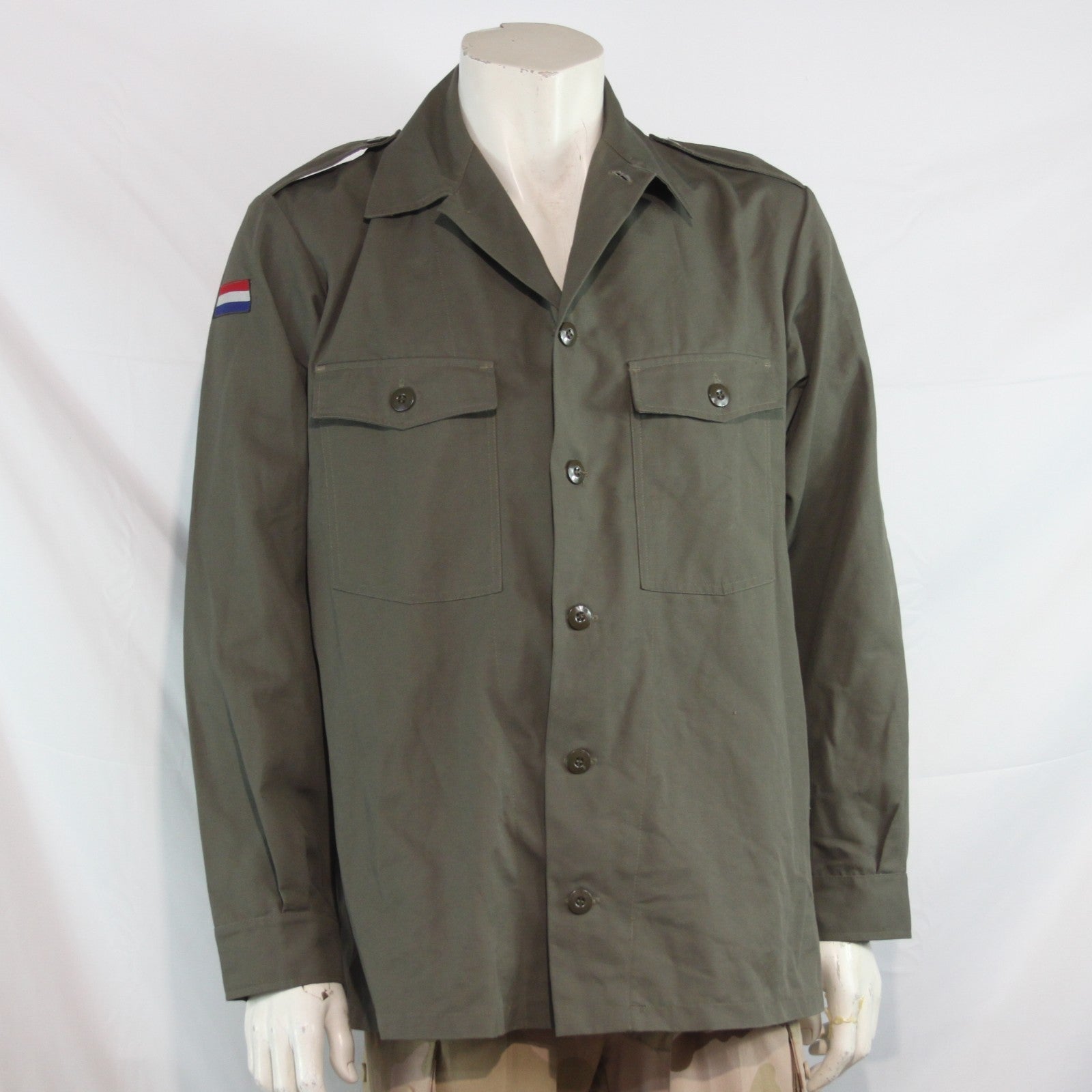 Genuine Surplus Dutch Airforce Olive Green Shirt Poly/Cotton  (4275)
