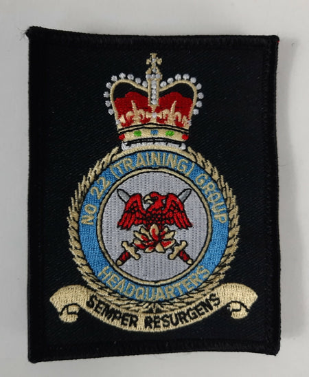 Factory Overrun RAF No22 Training Group HQ Embroidered Patch 95x75mm