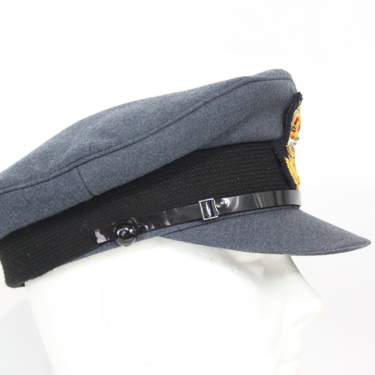British RAF Mens Pilot Officers Dress Hat Not Sure if Genuine 59cm (3479)