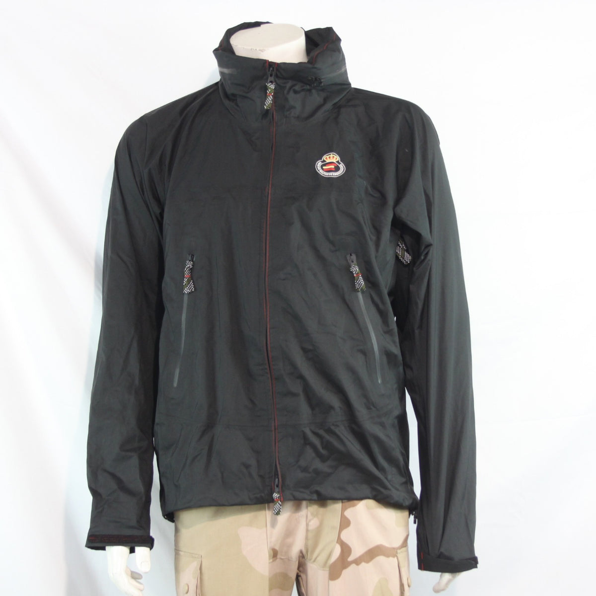 Spanish Military Black Lightweight Waterproof Breathable Jacket 38-40" (4308)