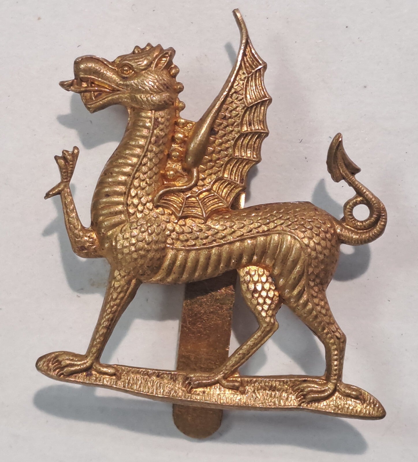 Genuine Surplus British Army Military Cap Badge Monmouth School OTC 2626